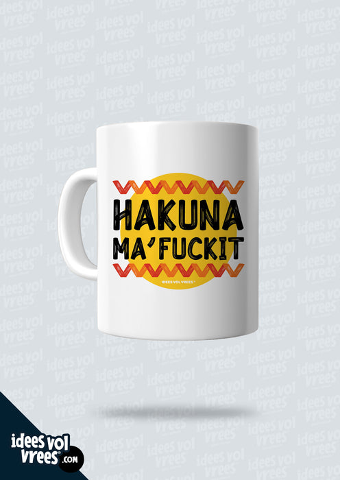 Idees Vol Vrees® Hakuna Ma'fuckit Koffiebeker
