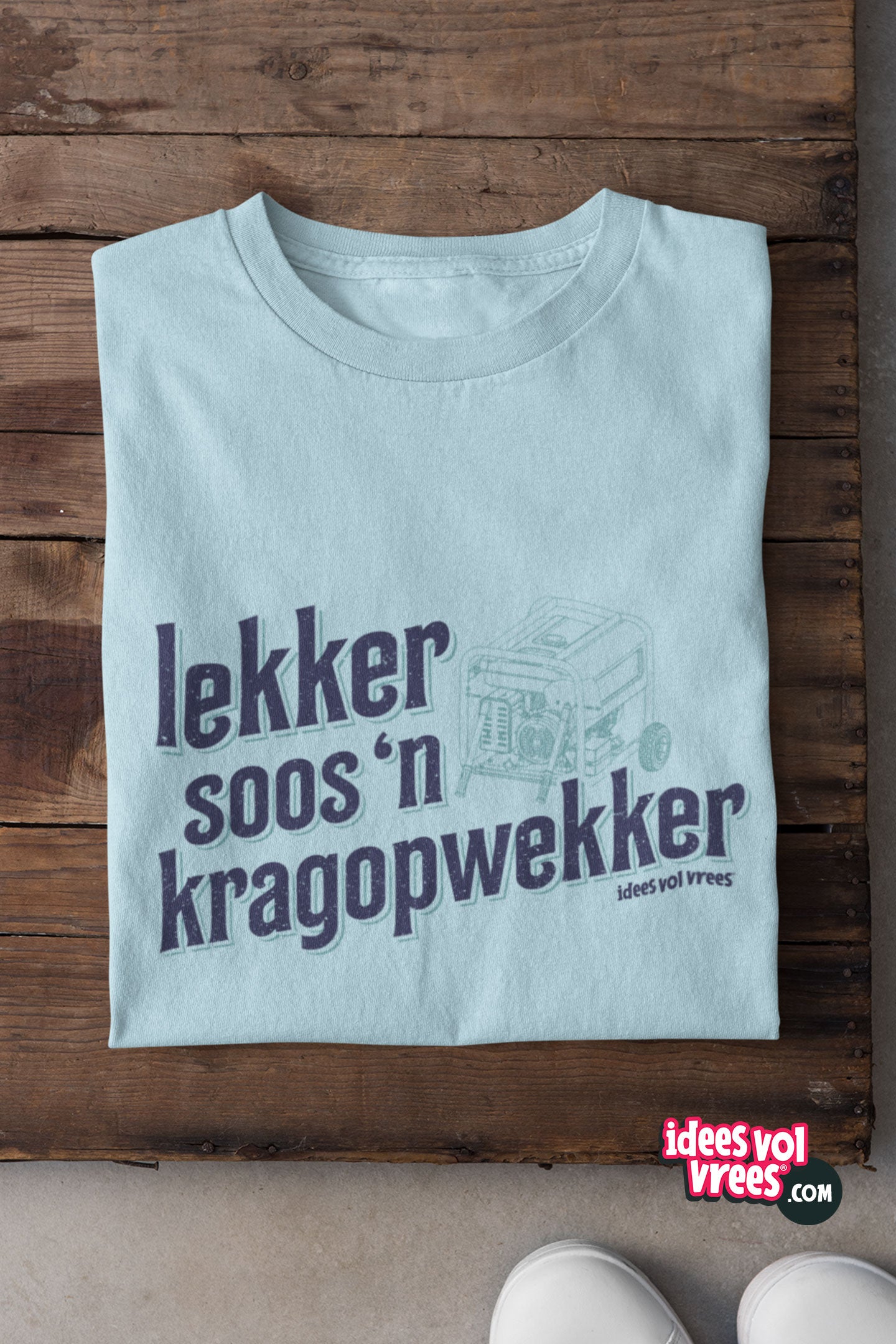 Idees Vol Vrees® Lekker Kragopwekker Men's T-shirt