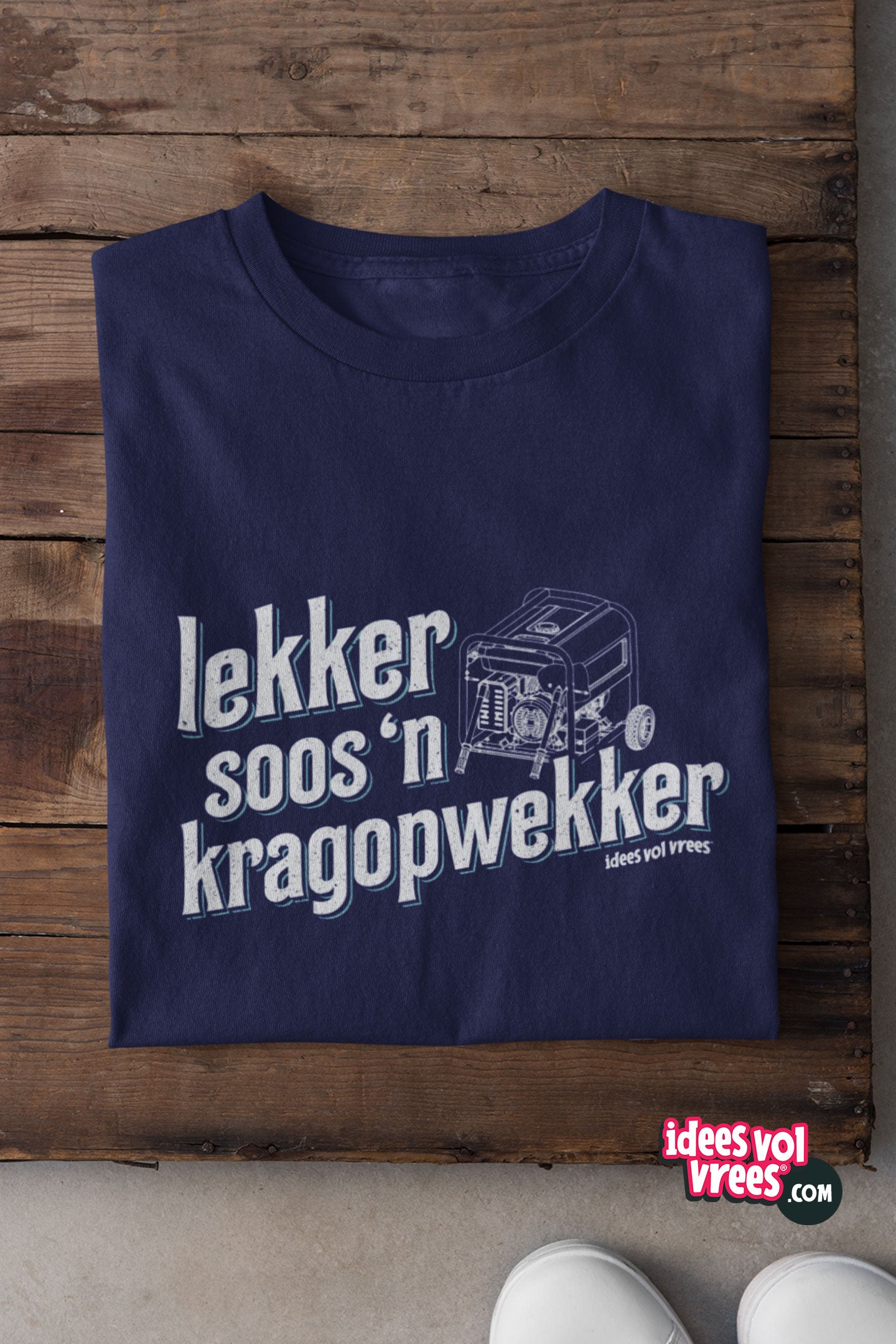 Idees Vol Vrees® Lekker Kragopwekker Men's T-shirt