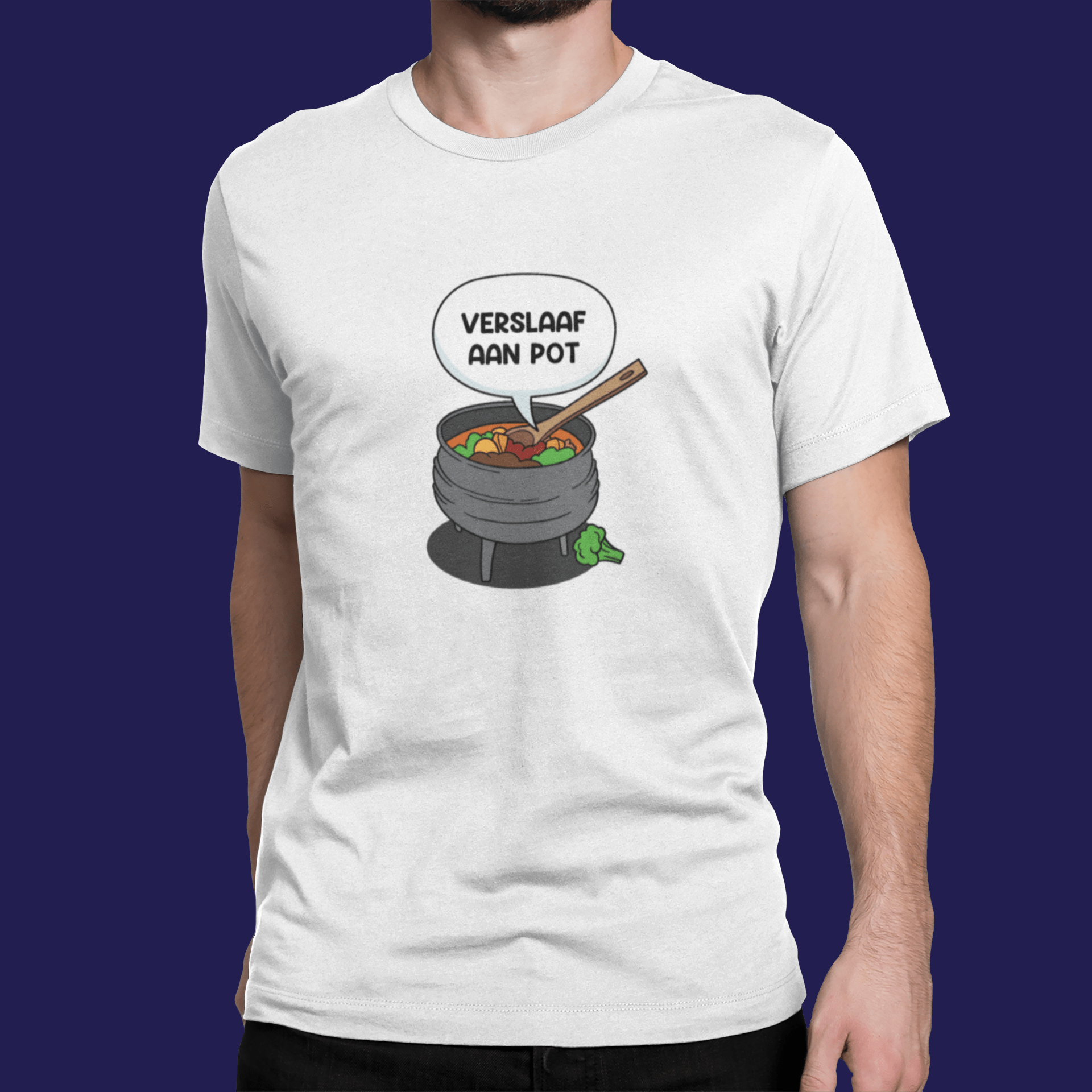 Idees Vol Vrees® "Verslaaf aan pot" Men's T-shirt
