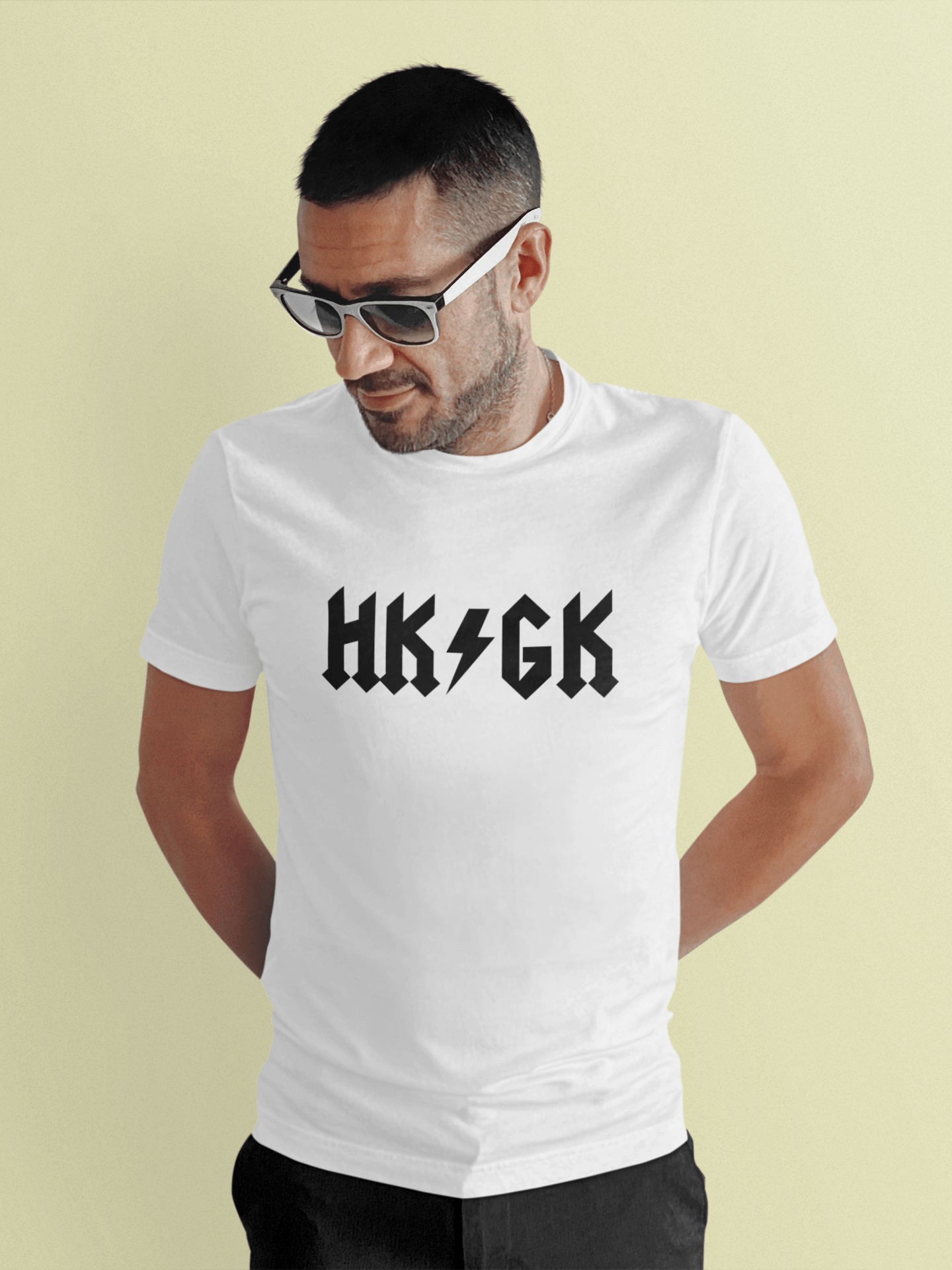 Idees Vol Vrees® "AC/DC HK/GK" Men's T-shirt