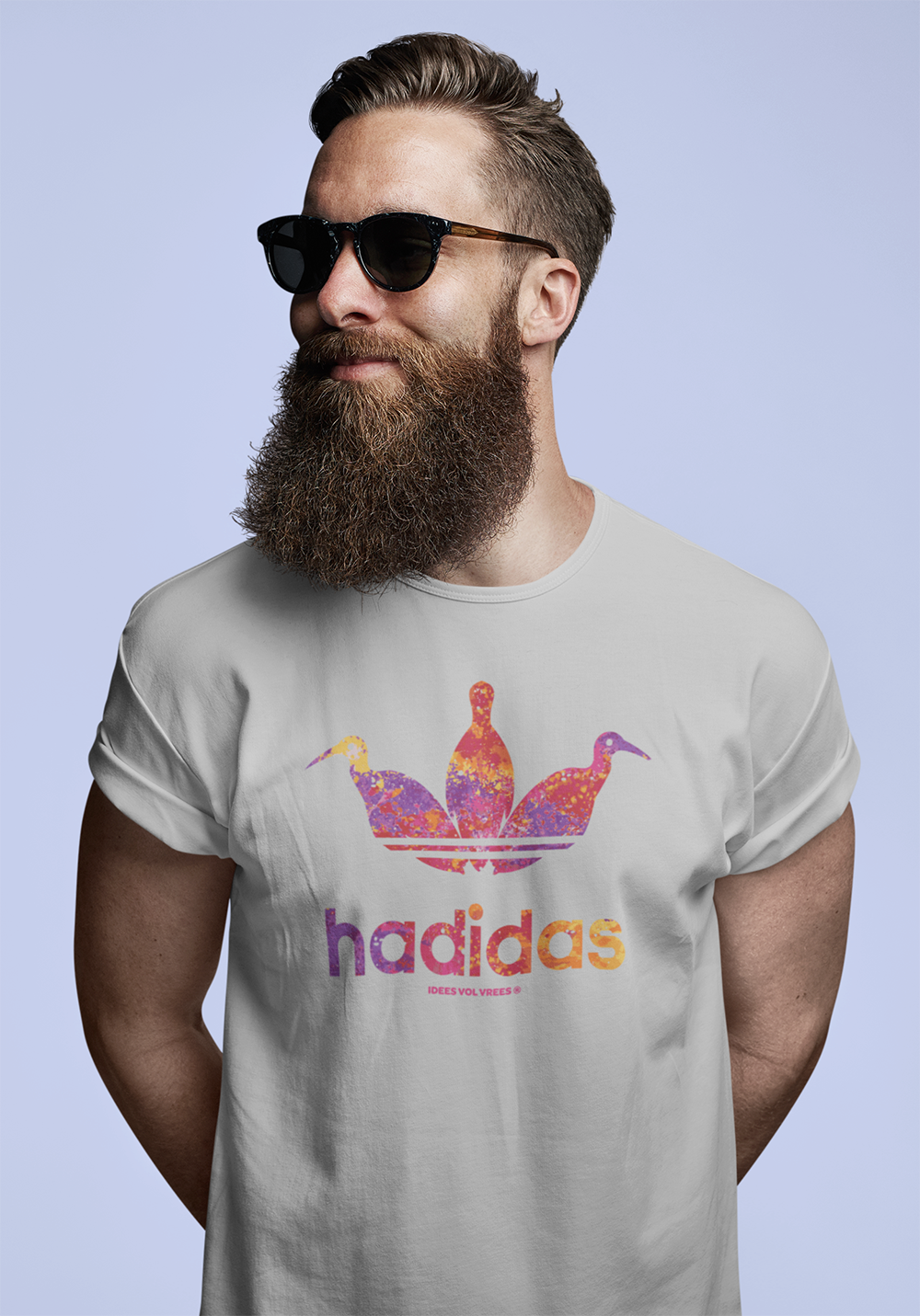 Idees Vol Vrees® HADIDAS Men's Verf T-shirt