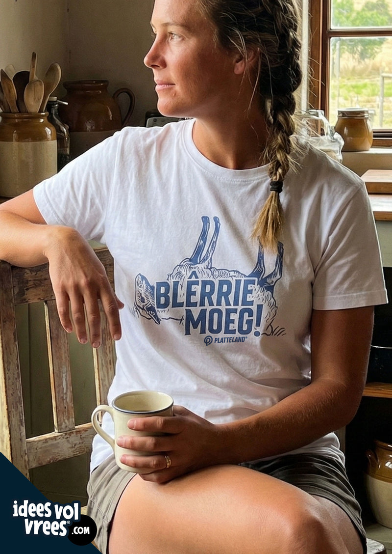 Platteland® Blêrrie Moeg! T-shirt