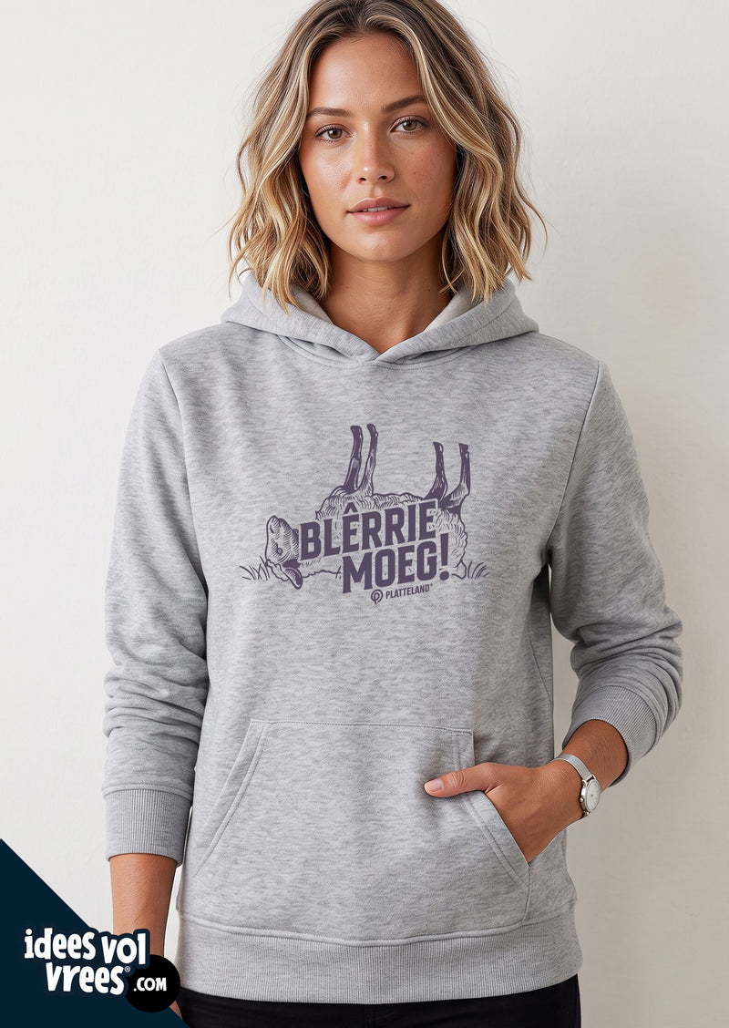 Platteland® Blêrrie Moeg! Unisex Hoodie