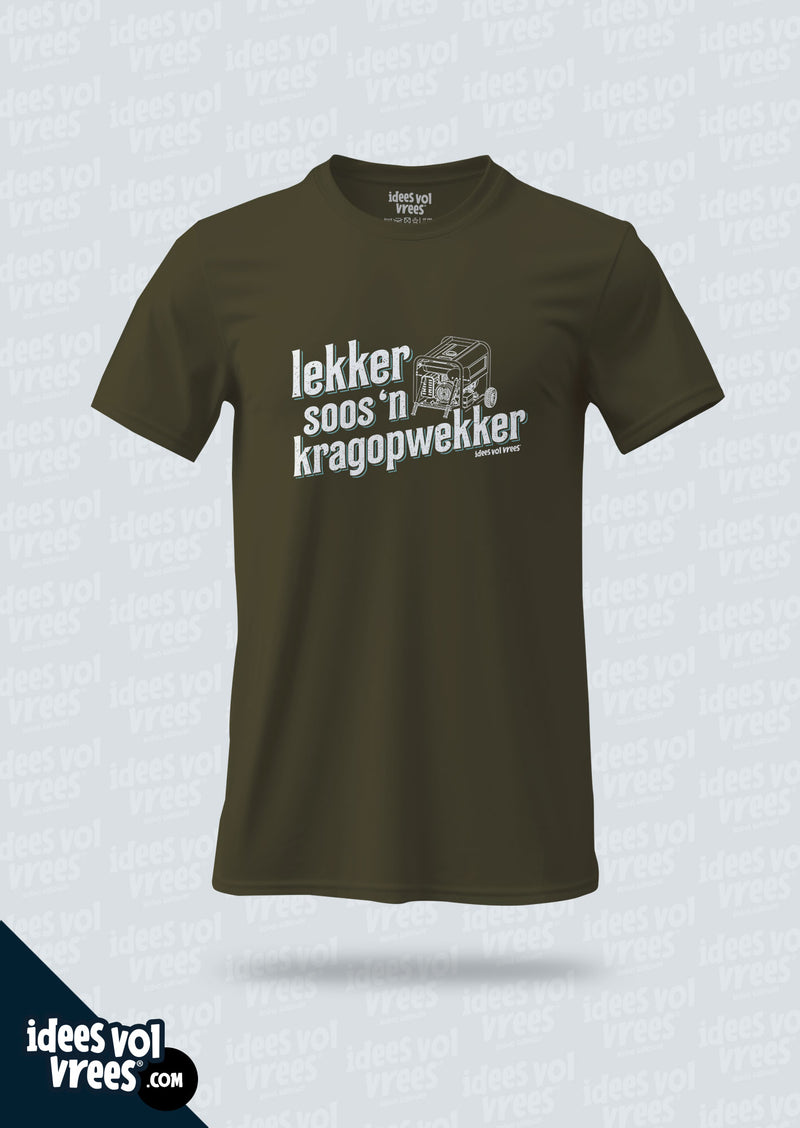 Idees Vol Vrees® Lekker Kragopwekker T-shirt