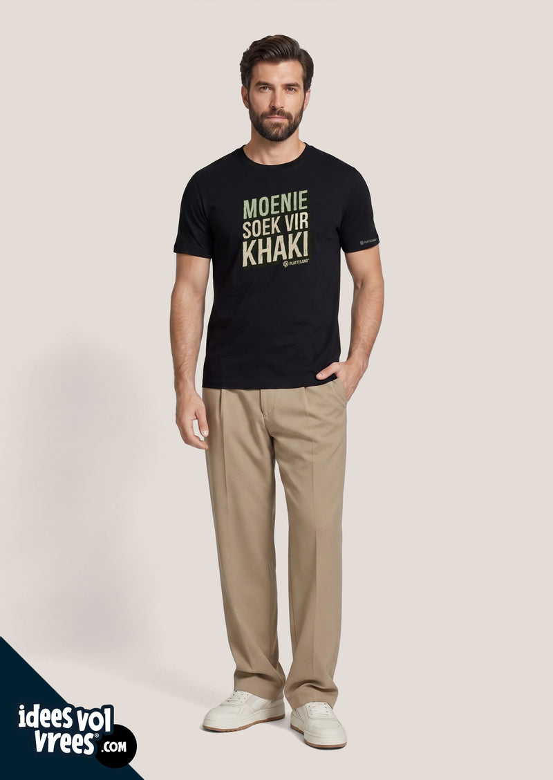 Platteland® Moenie Soek vir Khaki T-shirt