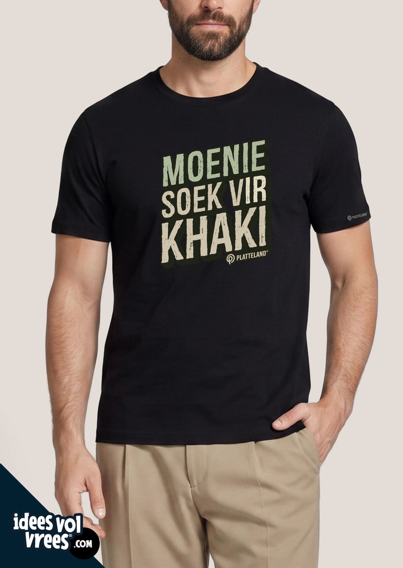 Platteland® Moenie Soek vir Khaki T-shirt