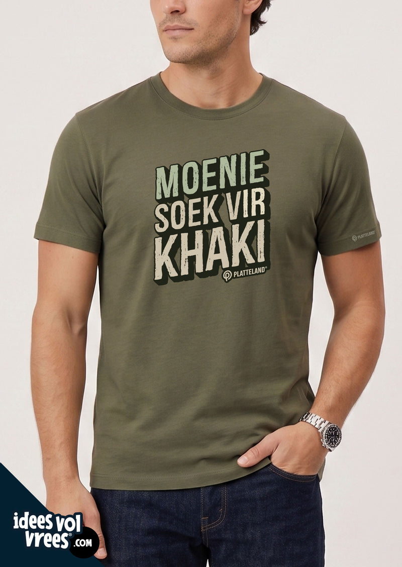 Platteland® Moenie Soek vir Khaki T-shirt