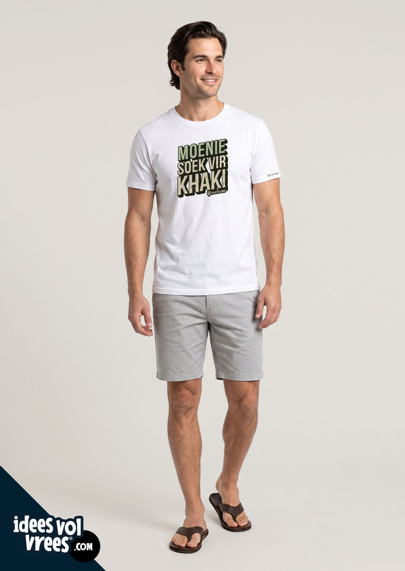 Platteland® Moenie Soek vir Khaki T-shirt