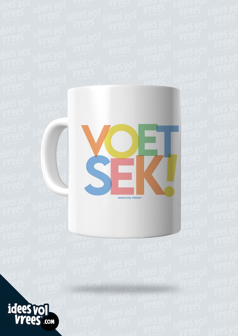 Idees Vol Vrees® Voetsek! Koffiebeker