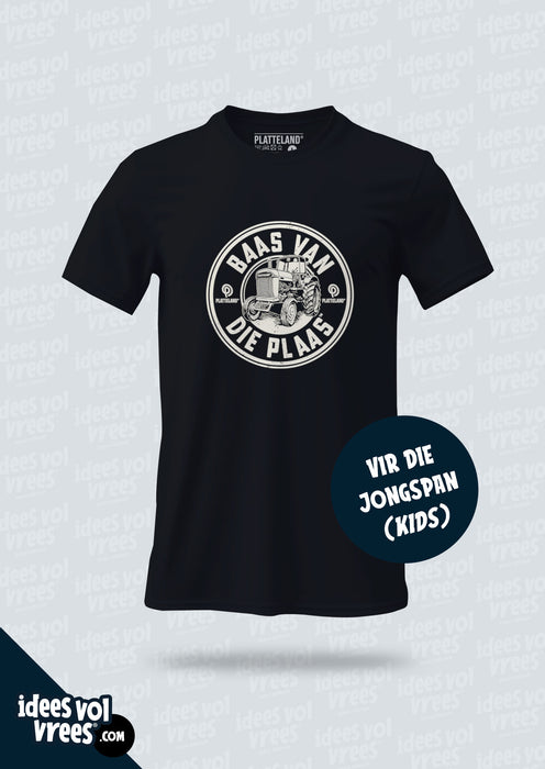 Platteland® KIDS Baas van die Plaas® T-shirt (Unisex)