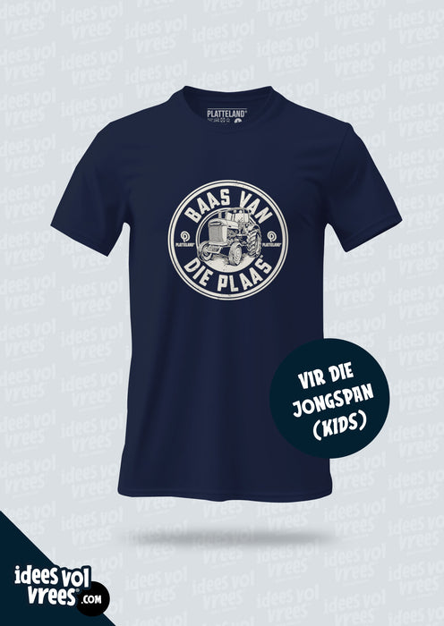 Platteland® KIDS Baas van die Plaas® T-shirt (Unisex)