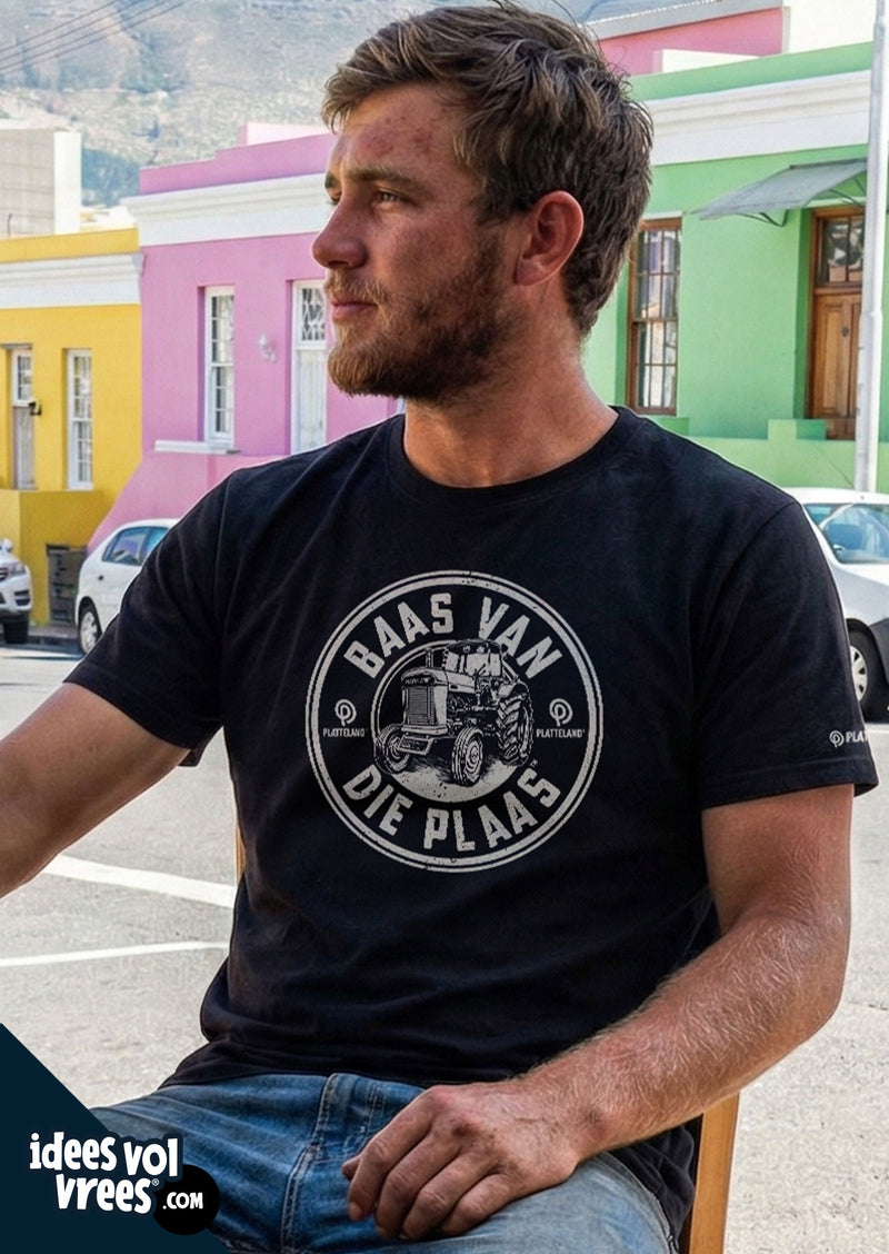 Platteland® Baas Van Die Plaas! T-shirt