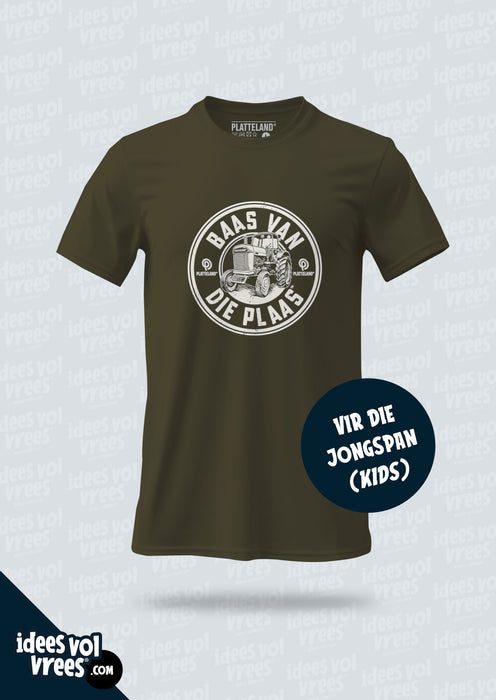 Platteland® KIDS Baas van die Plaas® T-shirt (Unisex)