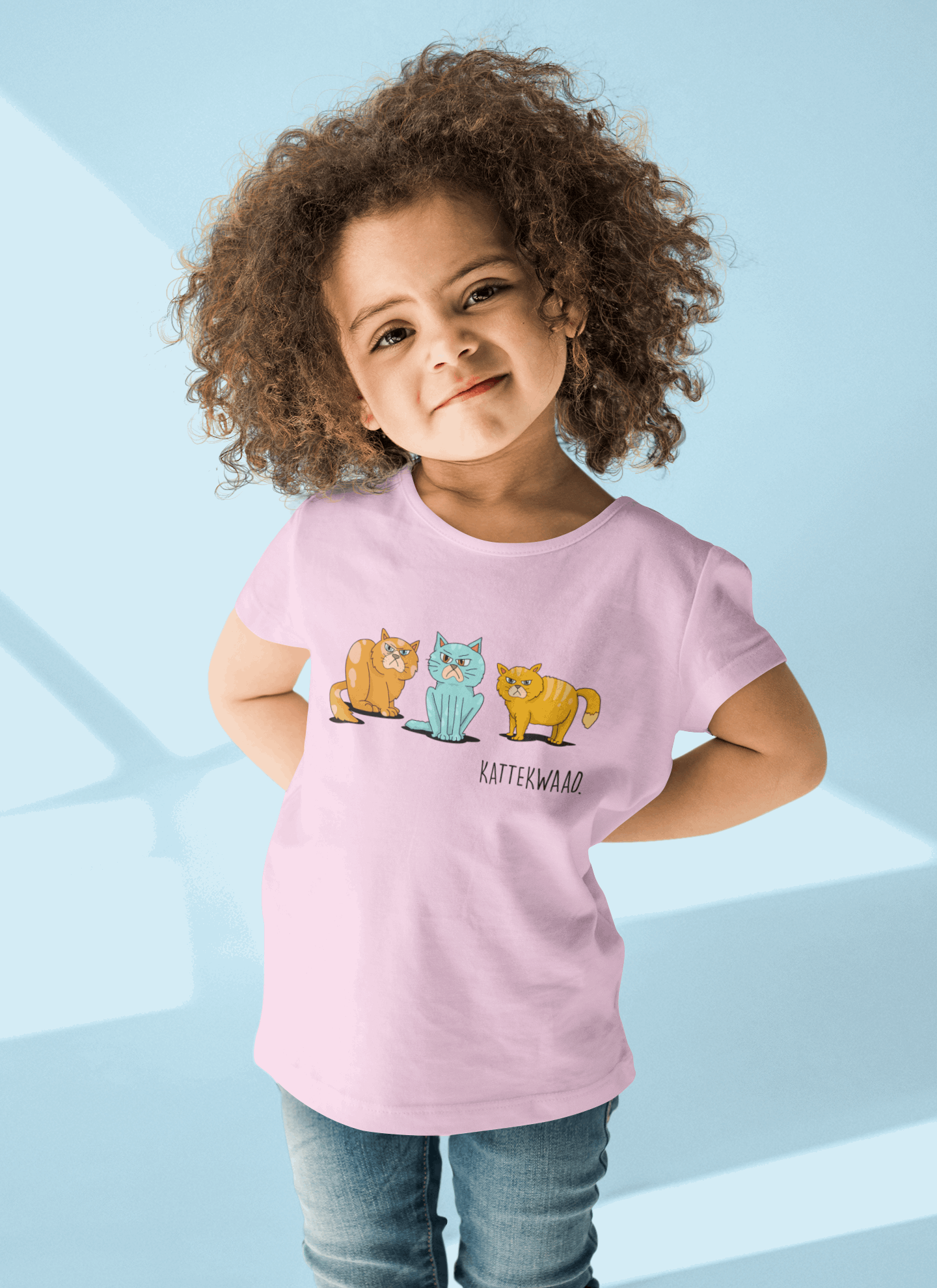 Kiddies Idees Vol Vrees® Kattekwaad T-shirt (Unisex)