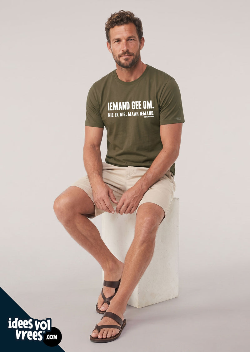 Idees Vol Vrees® Iemand gee om T-shirt