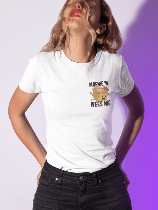 Idees Vol Vrees® "Moenie 'n doos wees nie" Women's T-shirt