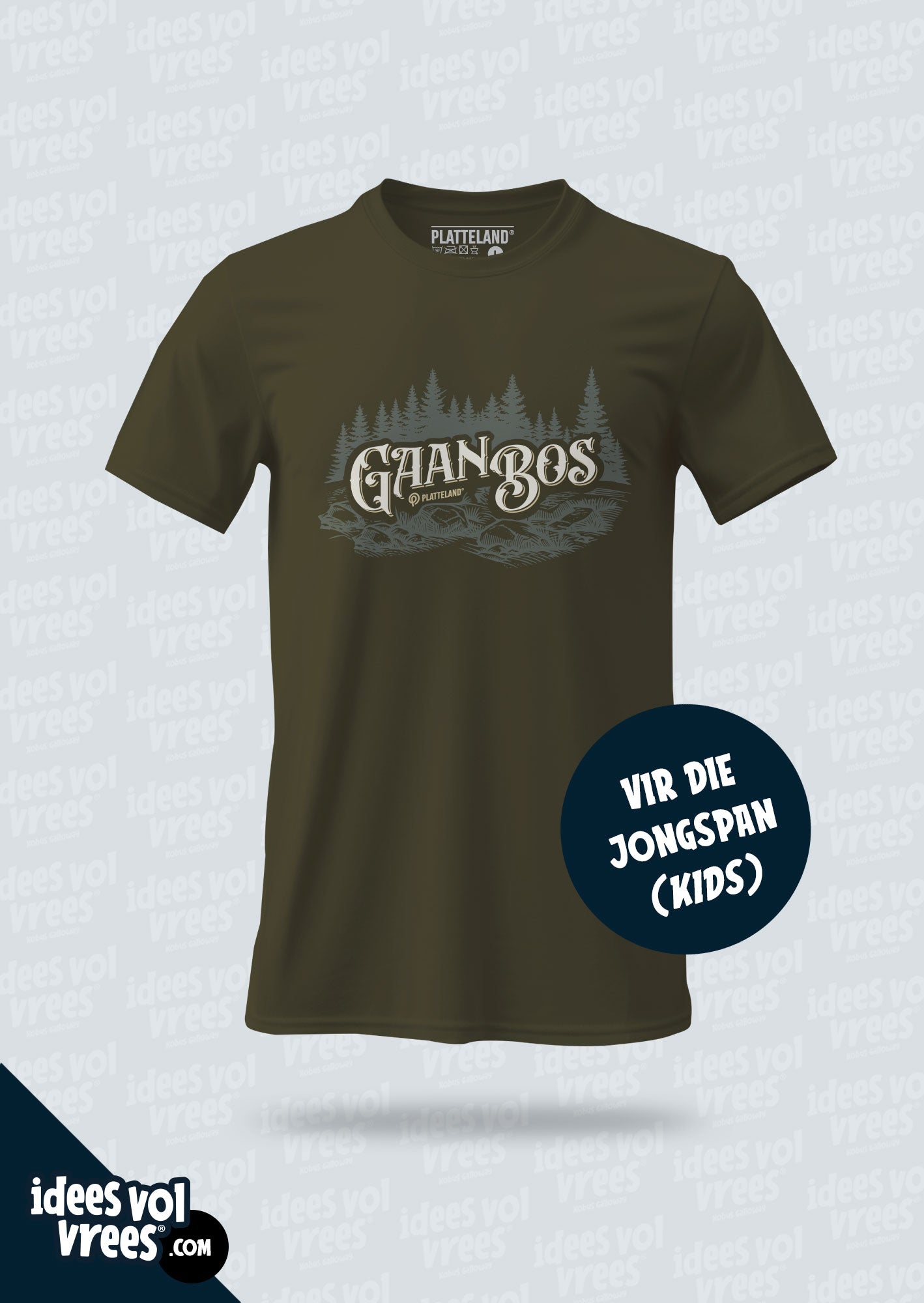 Platteland® Gaan Bos T-shirt (Unisex)