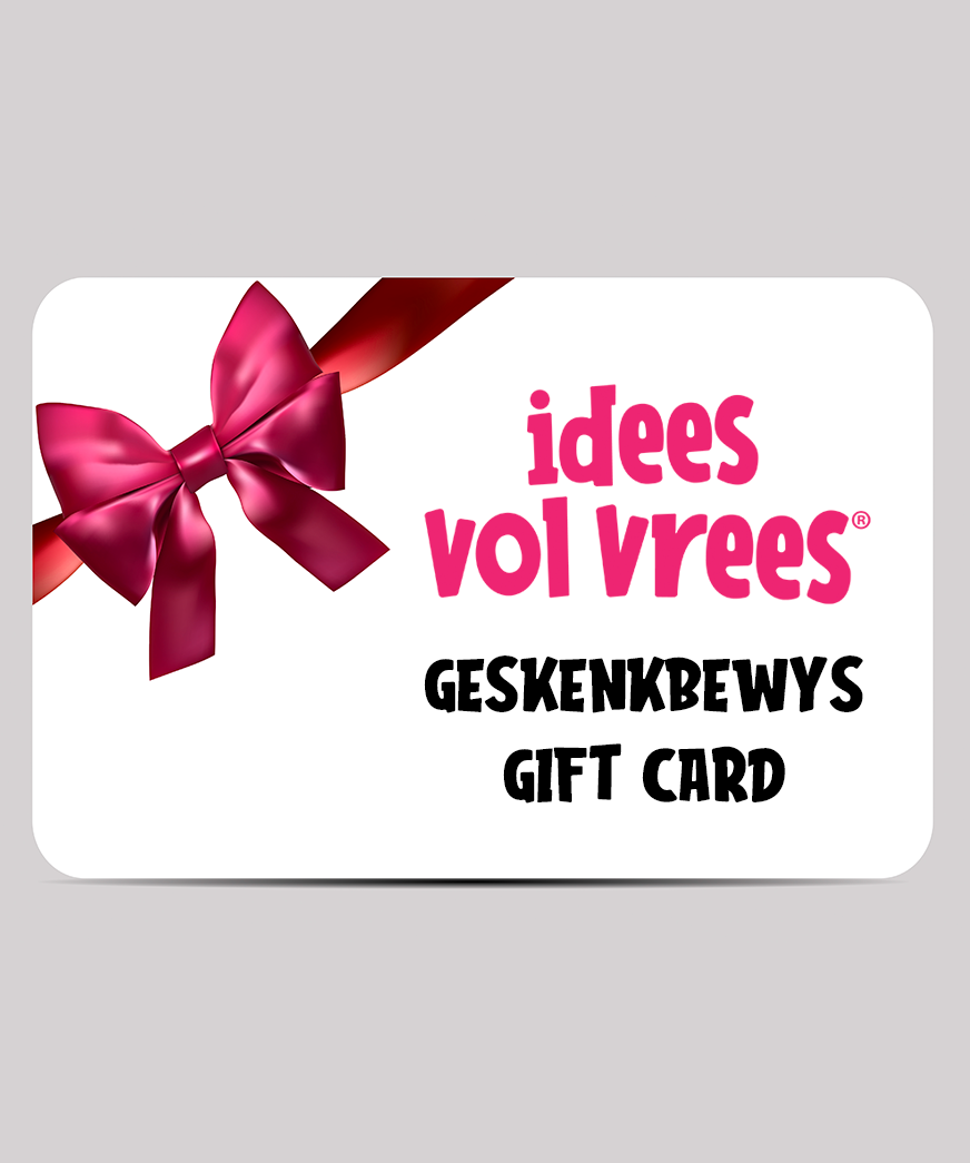 IDEES VOL VREES® Geskenkbewyse / Gift Cards