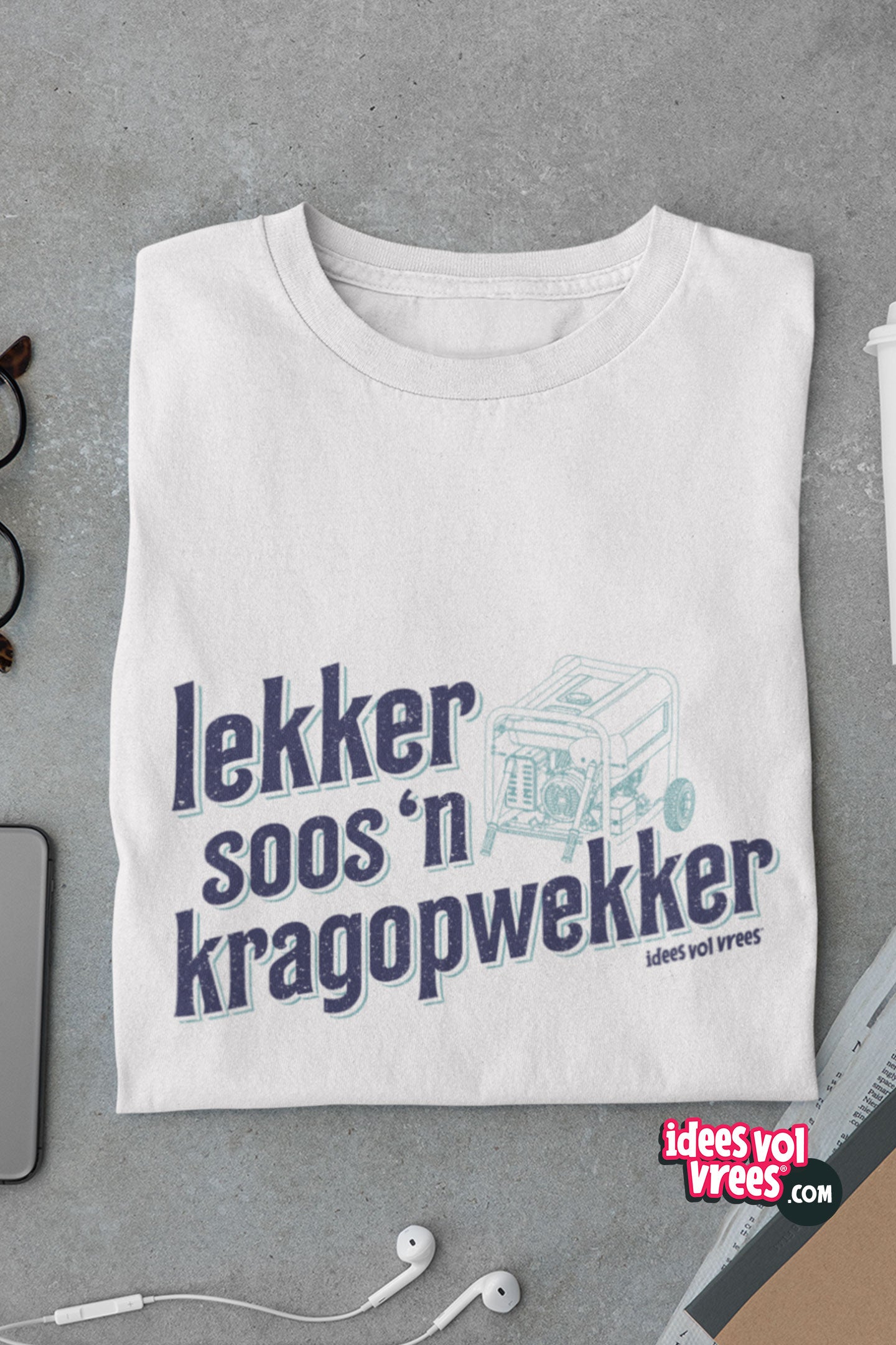 Idees Vol Vrees® Lekker Kragopwekker Women's T-shirt