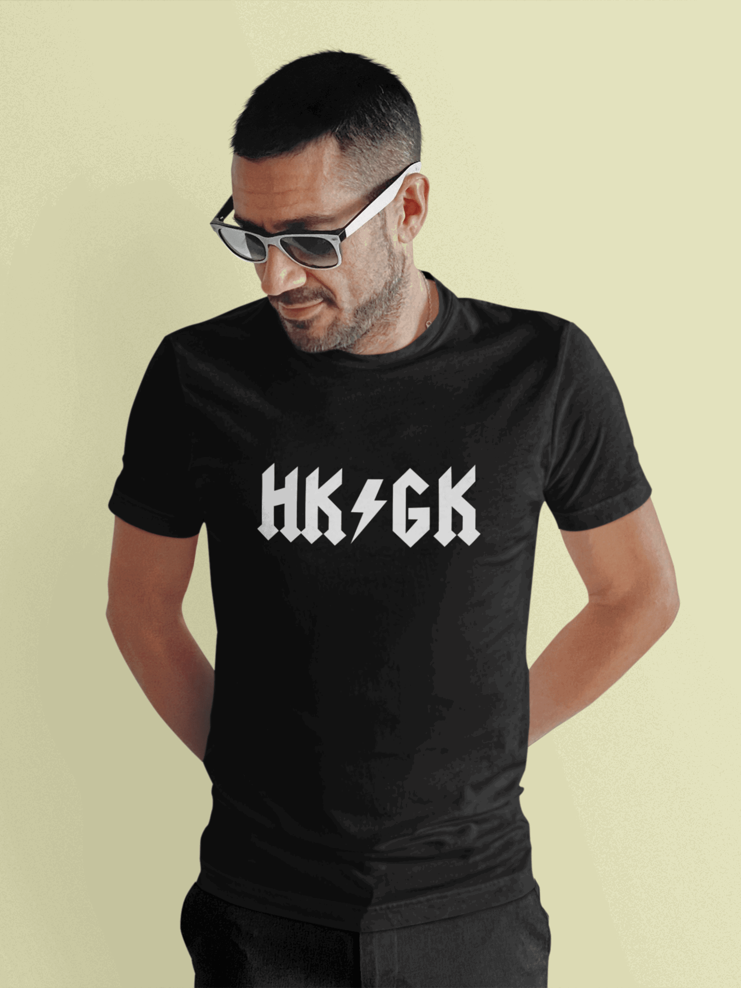 Idees Vol Vrees® "AC/DC HK/GK" Men's T-shirt