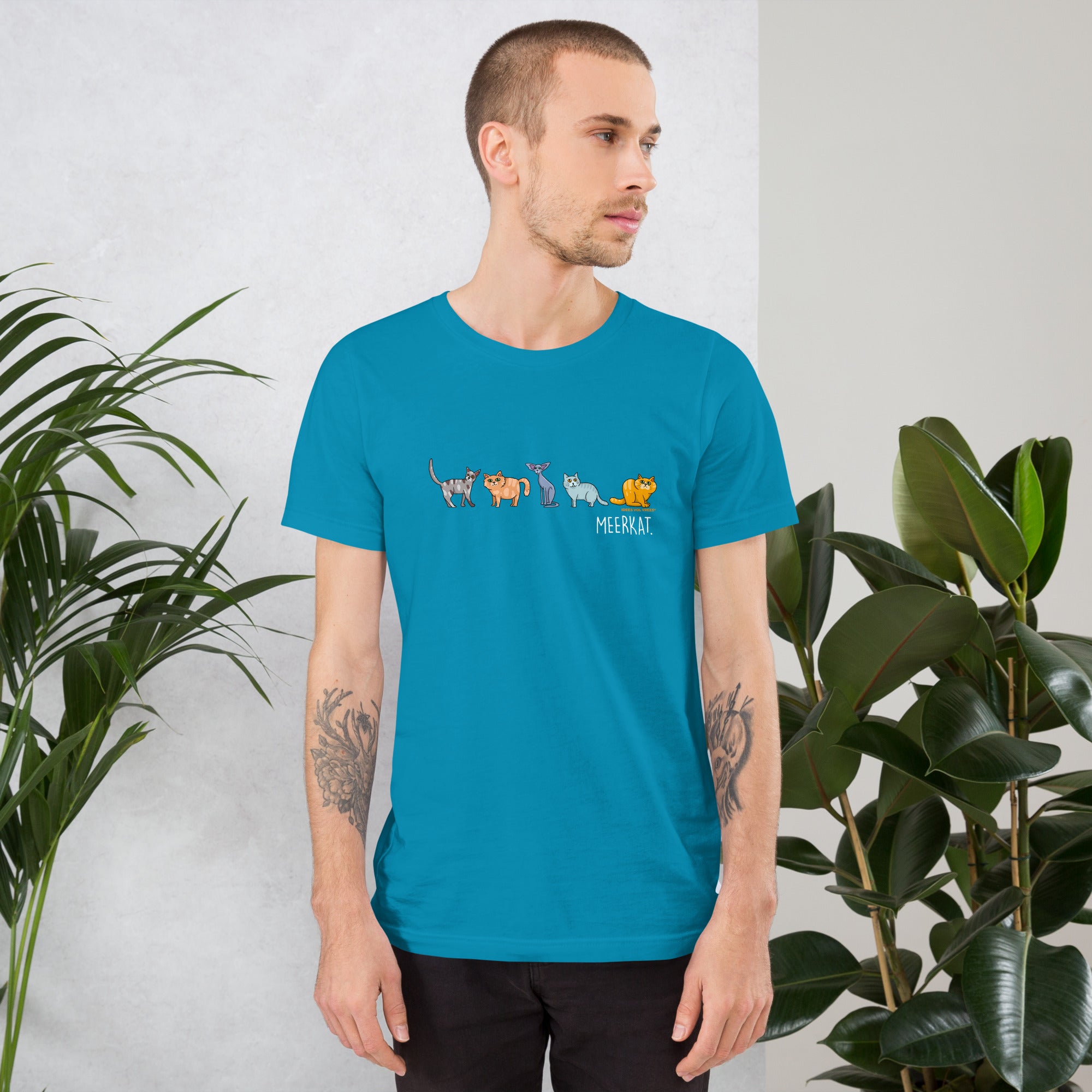[INTERNASIONAAL] Idees Vol Vrees® Meerkat Men's T-shirt