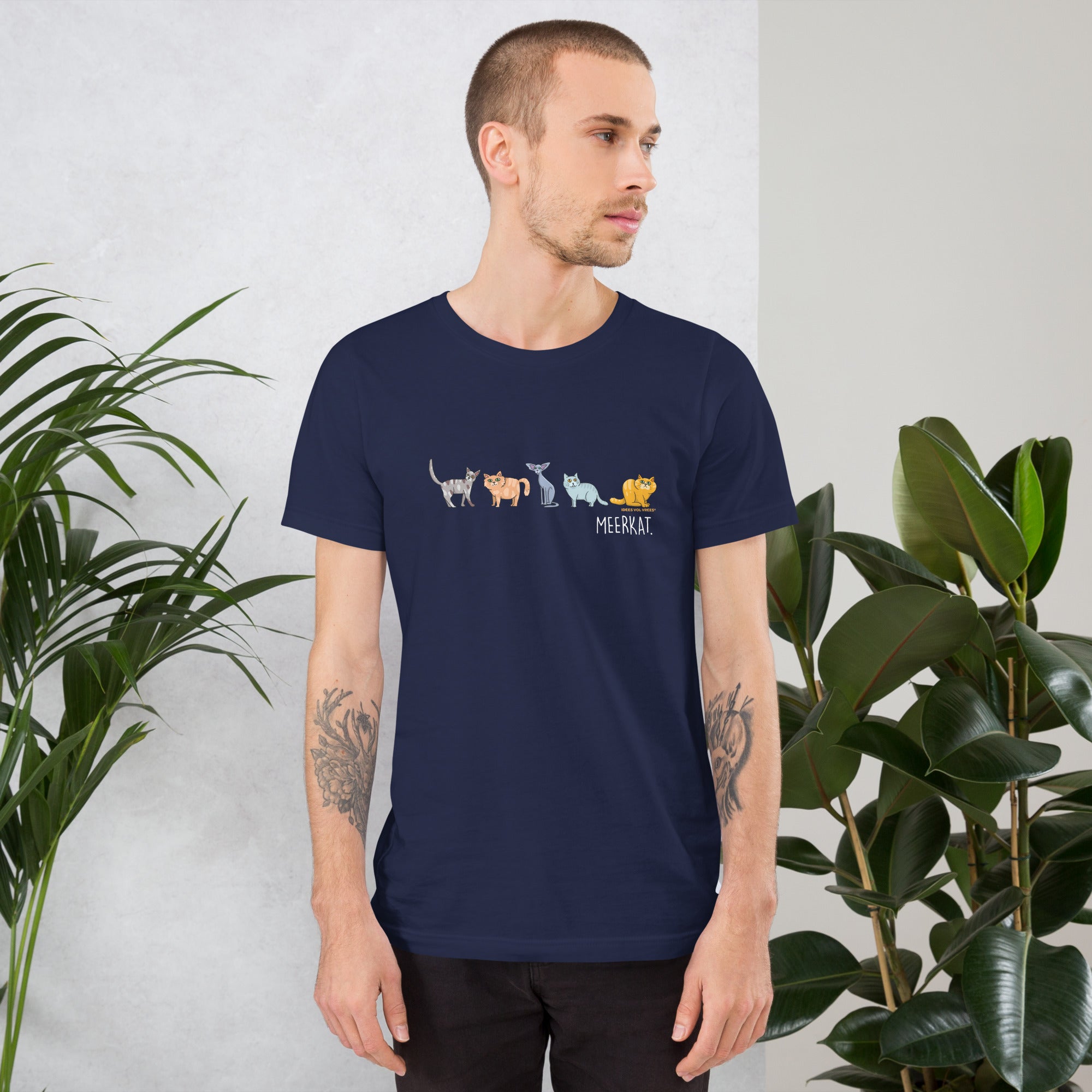 [INTERNASIONAAL] Idees Vol Vrees® Meerkat Men's T-shirt