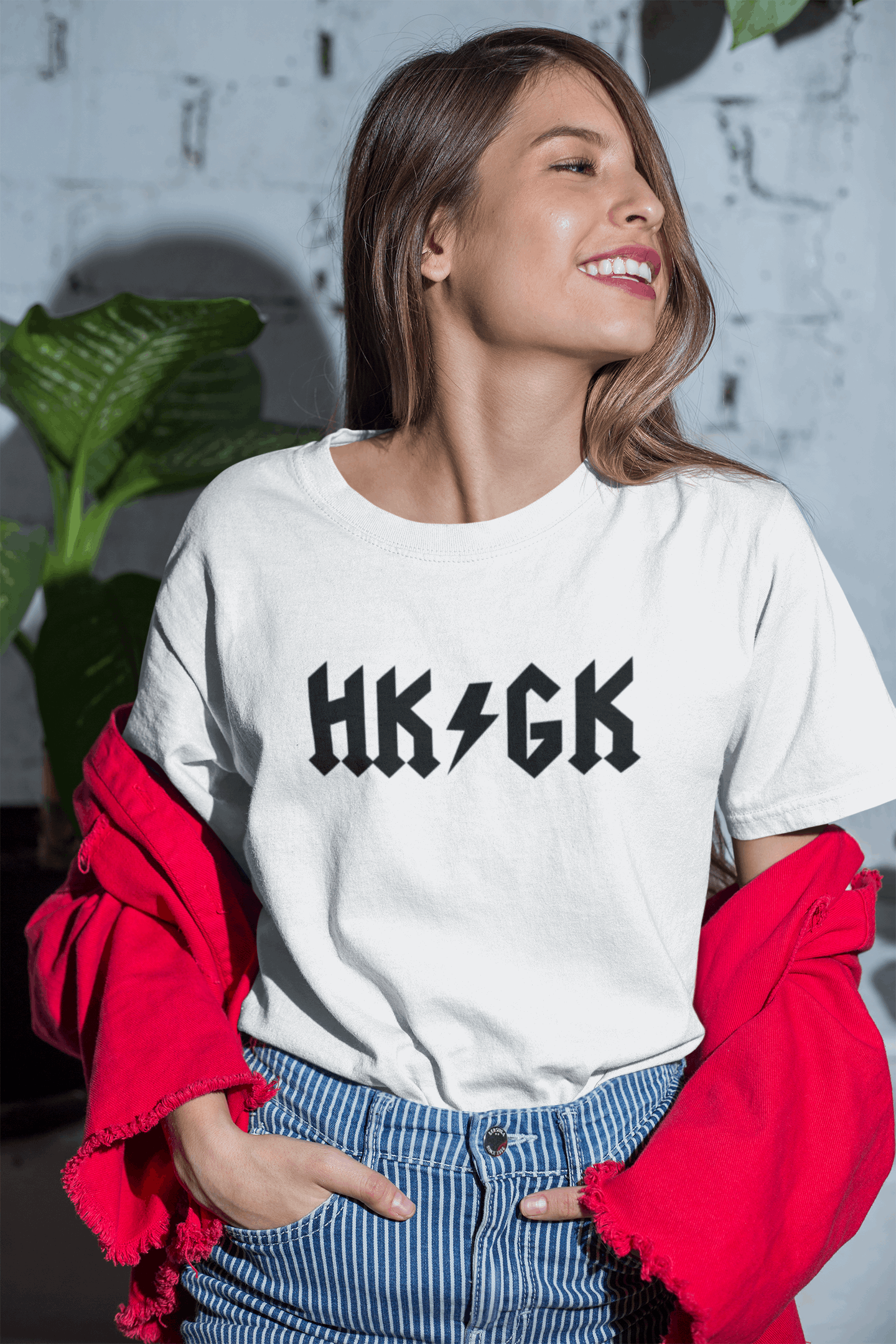 Idees Vol Vrees® "AC/DC HK/GK" Women's T-shirt