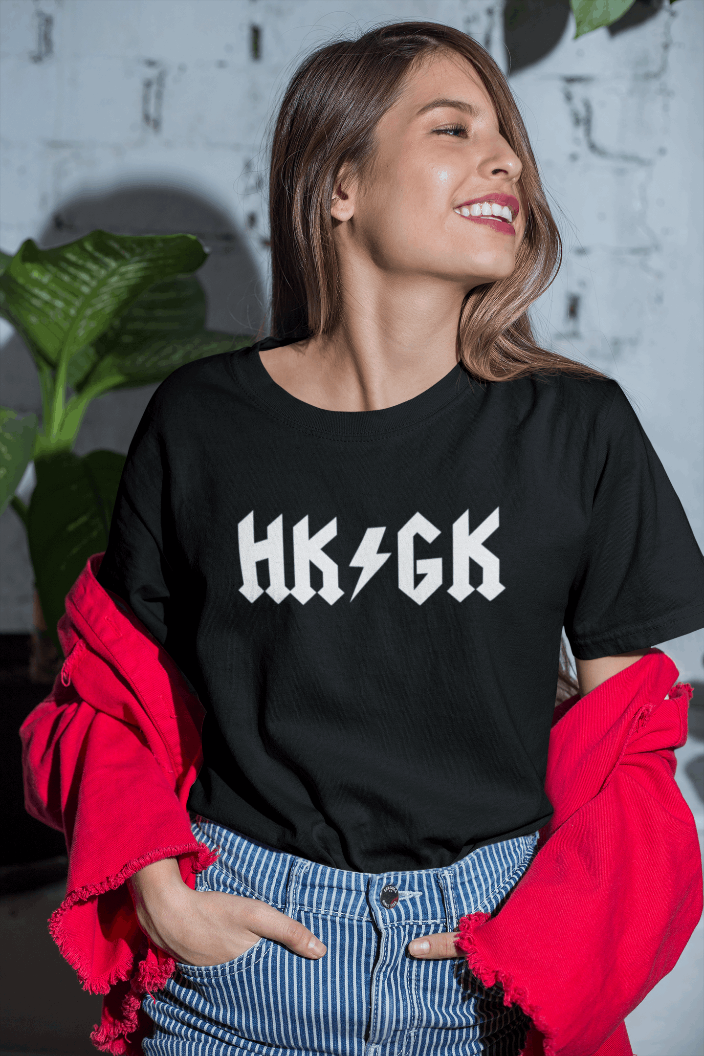 Idees Vol Vrees® "AC/DC HK/GK" Women's T-shirt