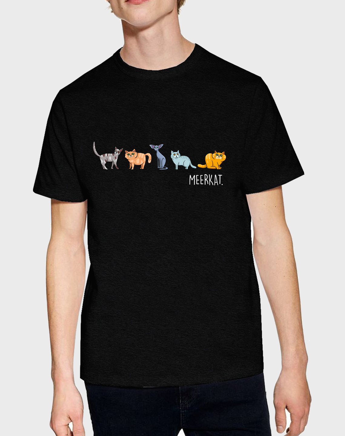 Idees Vol Vrees Meerkat Men's T-shirt - komedie