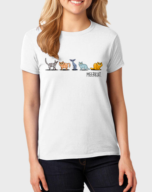 Idees Vol Vrees Meerkat Women's T-shirt - komedie