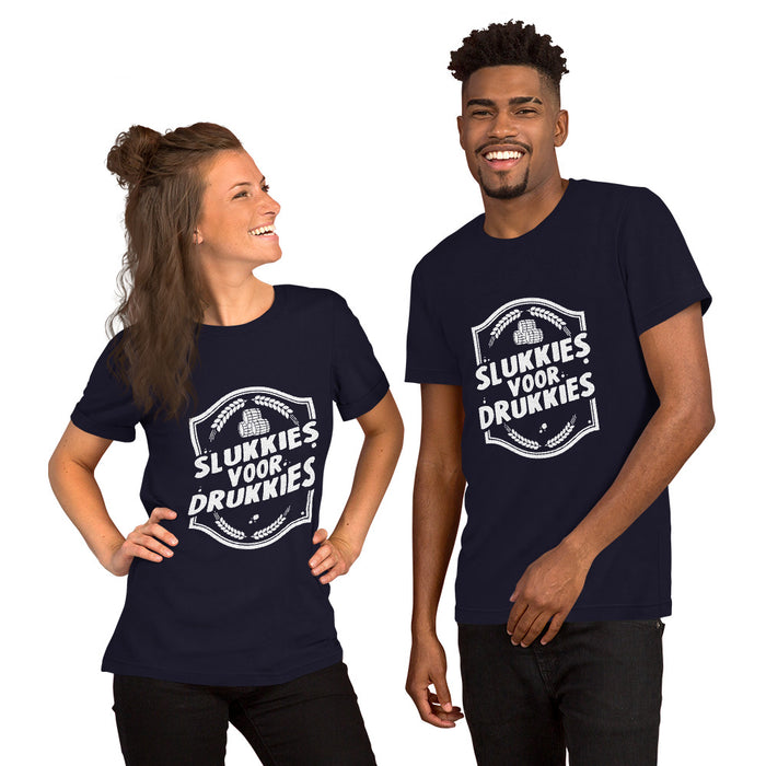 [INTERNASIONAAL] Idees Vol Vrees® Slukkies Voor Drukkies Unisex T-shirt