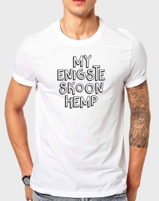 Afrilol Enigste Skoon Hemp Men's T-shirt - komedie