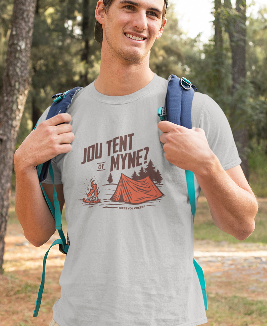 Idees Vol Vrees® Jou tent of myne? Men's T-shirt